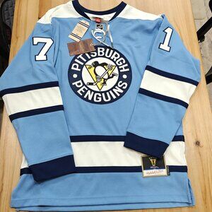 Mitchell & Ness NHL HOCKEY JERSEY PENGUINS 2008 WINTER CLASSIC MALKIN Medium NWT